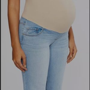 Indigo Blue, Medium, maternity jeans